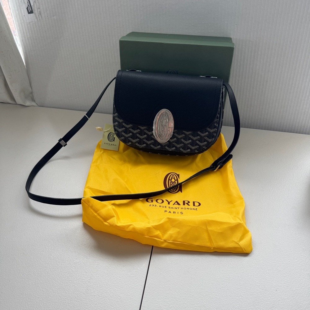 Black and gray crossbody bag. NWOT